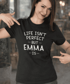 1. Custom personalized t-shirt with funny quote for women.