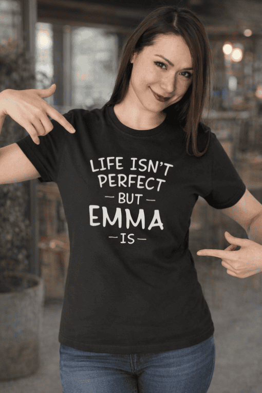 1. Custom personalized t-shirt with funny quote for women.