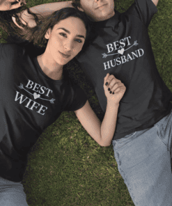 Best Wife T-shirt for Her, Perfect couple gift, Romantic matching couple shirts for anniversaries and Valentine's Day.