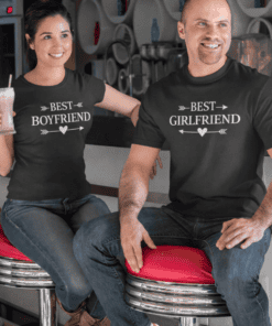 Best couple matching t-shirts, boyfriend and girlfriend shirts, funny couple shirts, romantic matching tees, couple humor t-shirts.