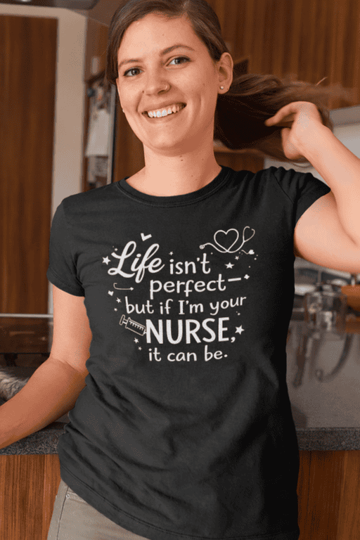 1. Nurse life quote t-shirt, perfect gift for nurses and healthcare workers.