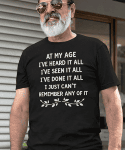 Comfortable men's funny quote graphic T-shirt for casual wear and gifting.