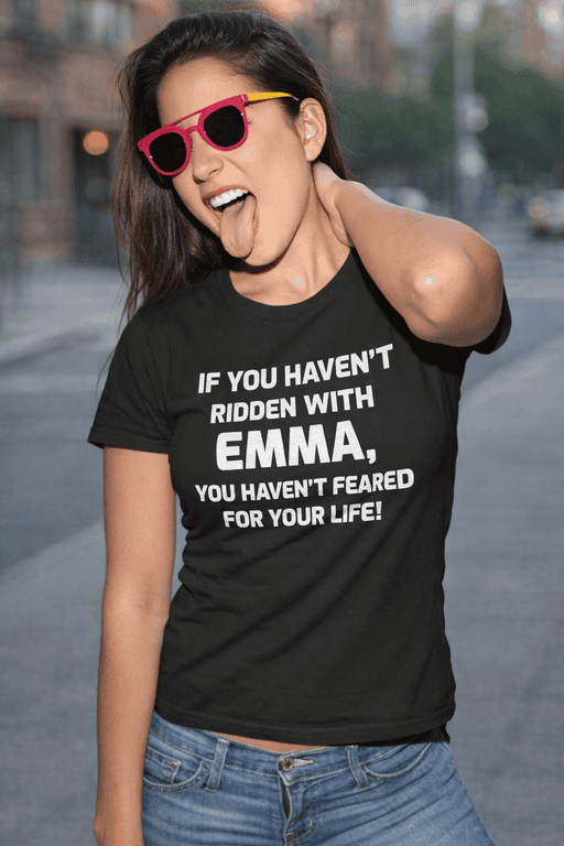 Bold witty graphic t-shirt with humorous quote for casual fashion and fun style.
