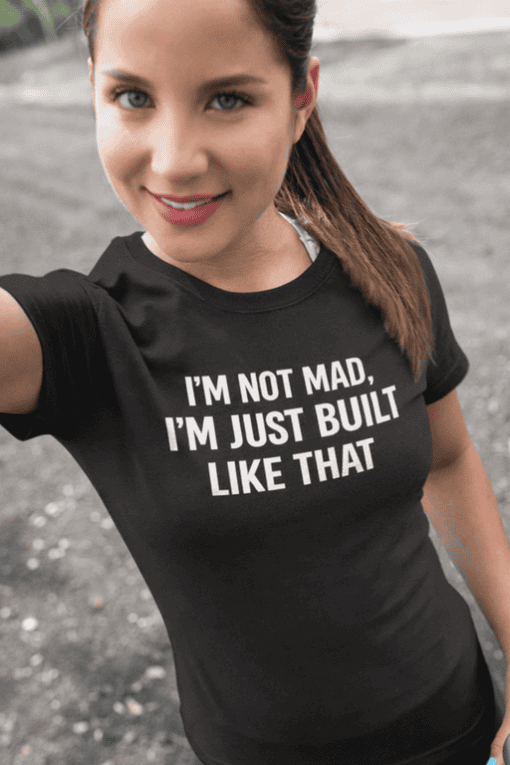 Bold black t-shirt with humorous quote, perfect for casual fashion and gift ideas for friends and family.