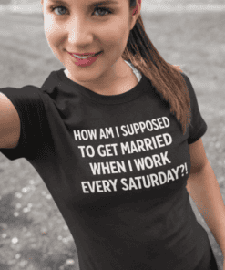 1. Funny work meme T-shirt, modern casual tee for women, humorous workplace humor.