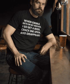 1. Funny beer-themed T-shirt for men, perfect for casual wear and parties.