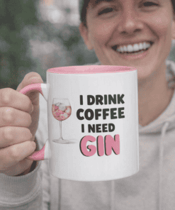 Enjoy your morning with humorous coffee mug from T-shirtplease.com, perfect for tea lovers and coffee enthusiasts.