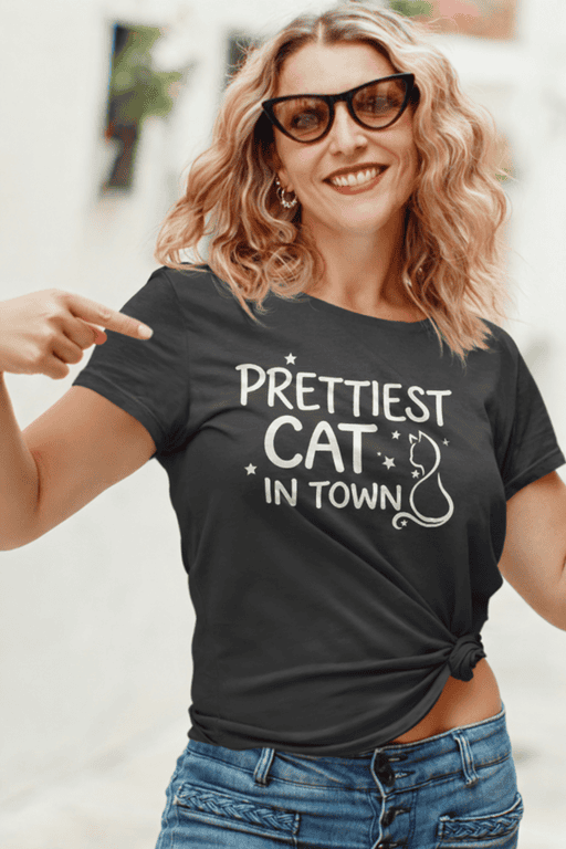 Cat humor graphic tee for women, funny cat shirt, cute cat t-shirt, novelty animal shirt, casual streetwear tee, playful animal graphic, trendy casual tee, comfortable cotton shirt.