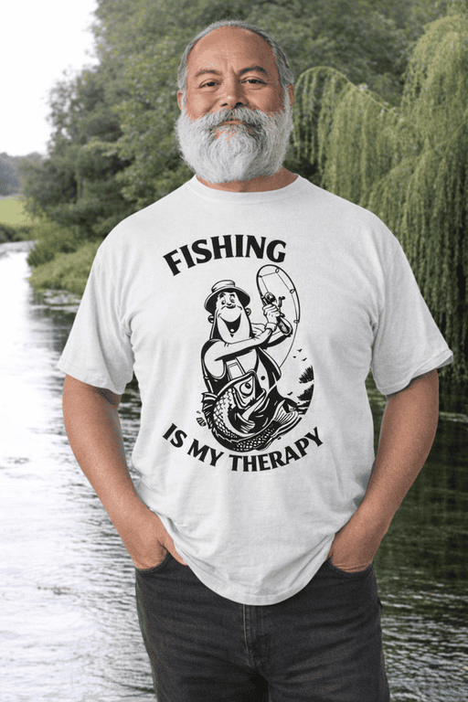 Fishing humor t-shirt with funny fishing quote for anglers and fishing enthusiasts.