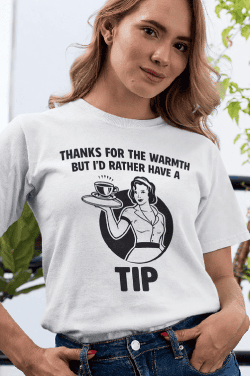 Comfortable coffee humor t-shirt for women, perfect for casual wear and coffee lovers.