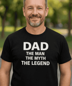 Father's Day gift idea, Dad T-shirt with humorous message for dads and father figures.