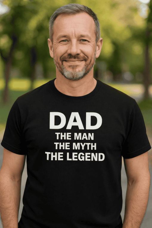 Father's Day gift idea, Dad T-shirt with humorous message for dads and father figures.