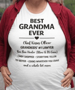 Best Grandma Ever t-shirt, funny grandma shirt, gift for grandma, grandmother humor tee, family gift idea.