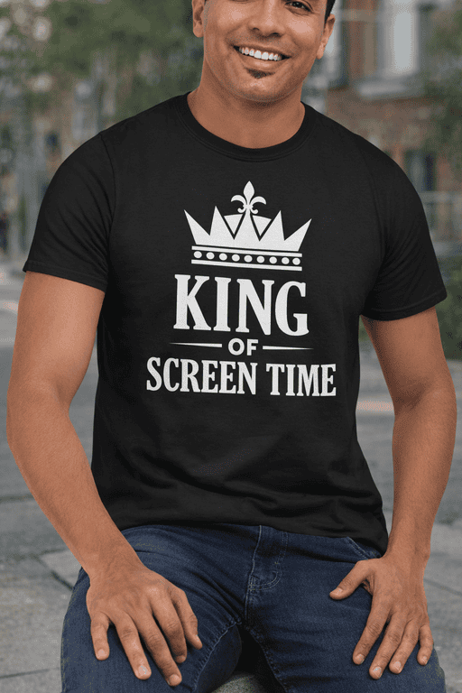 King of screen time funny TV show quote t-shirt for men and women.