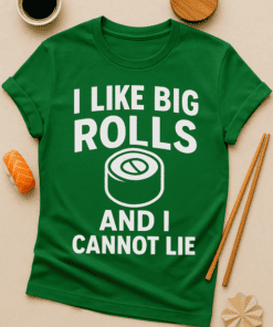 Big Roll T-shirt funny novelty casual wear for men and women.