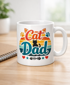 Cat Dad Funny Mug