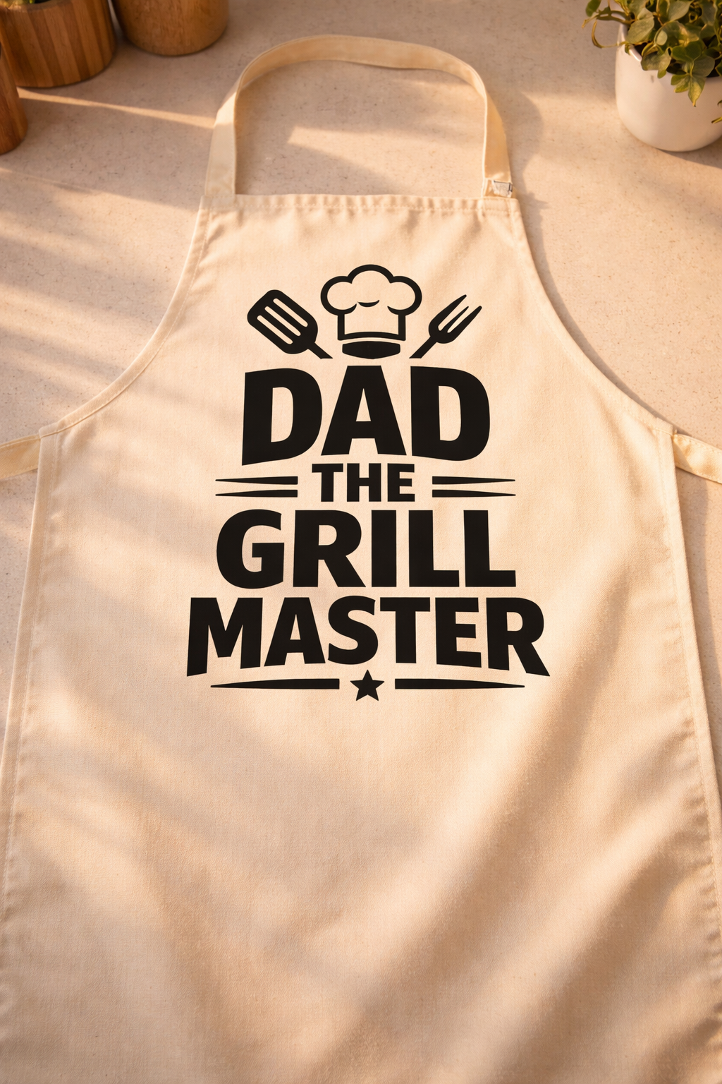 Dad The Grill Master Funny Apron