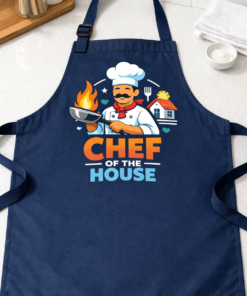 Funny apron with the slogan Chef of the House