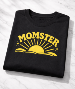Funny Halloween t-shirt with the slogan Momster