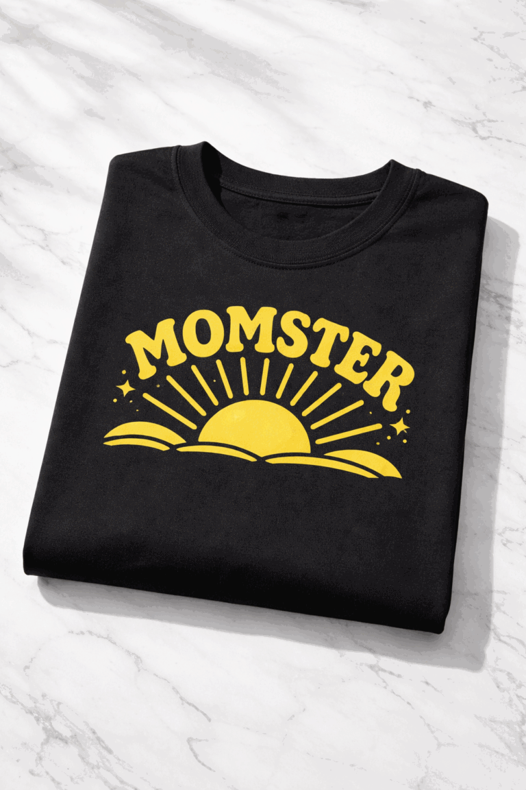 Funny Halloween t-shirt with the slogan Momster