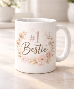 Funny mug with the slogan #1 Bestie