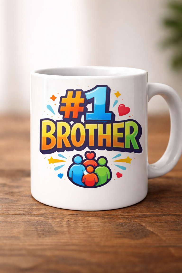 Funny mug with the slogan #1 Brother