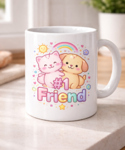 Funny mug with the slogan #1 Friend
