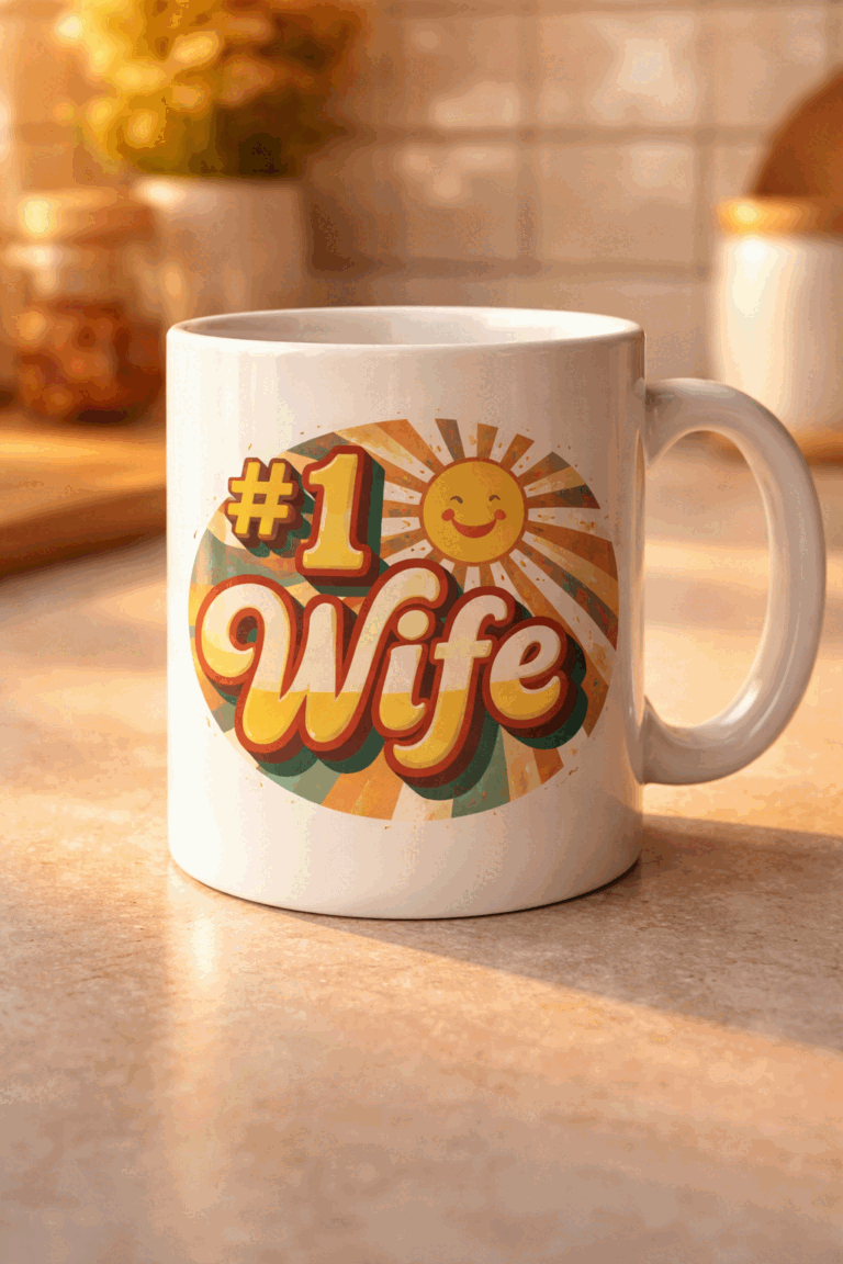 Funny mug with the slogan #1 Wife