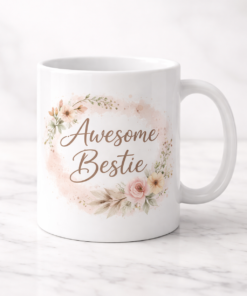 Funny mug with the slogan Awesome Bestie