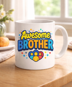 Funny mug with the slogan Awesome Brother