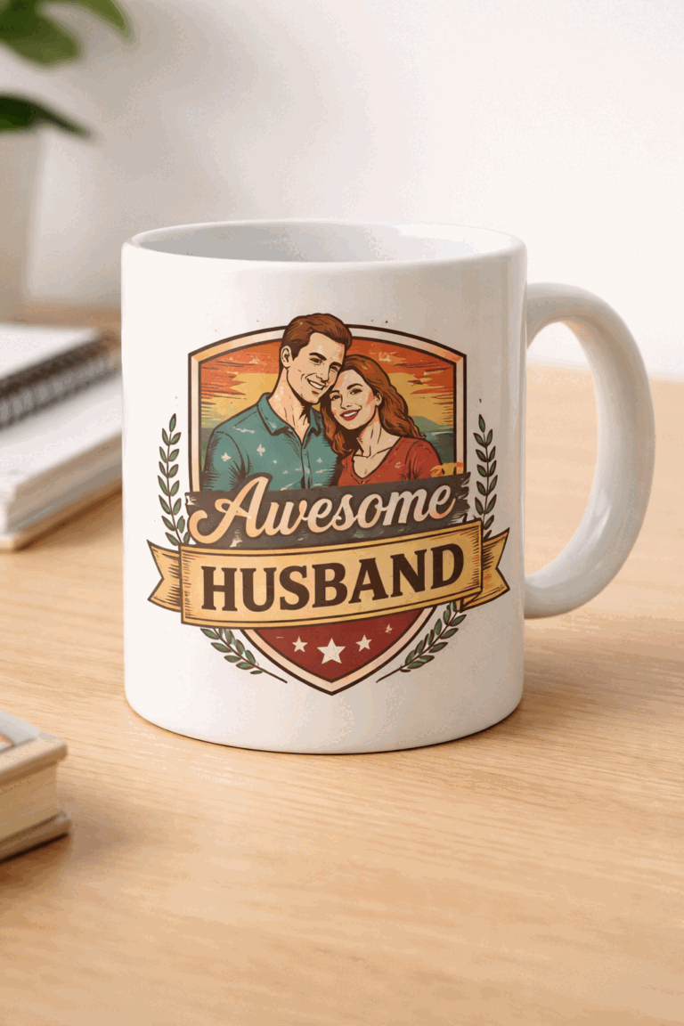 Funny mug with the slogan Awesome Husband