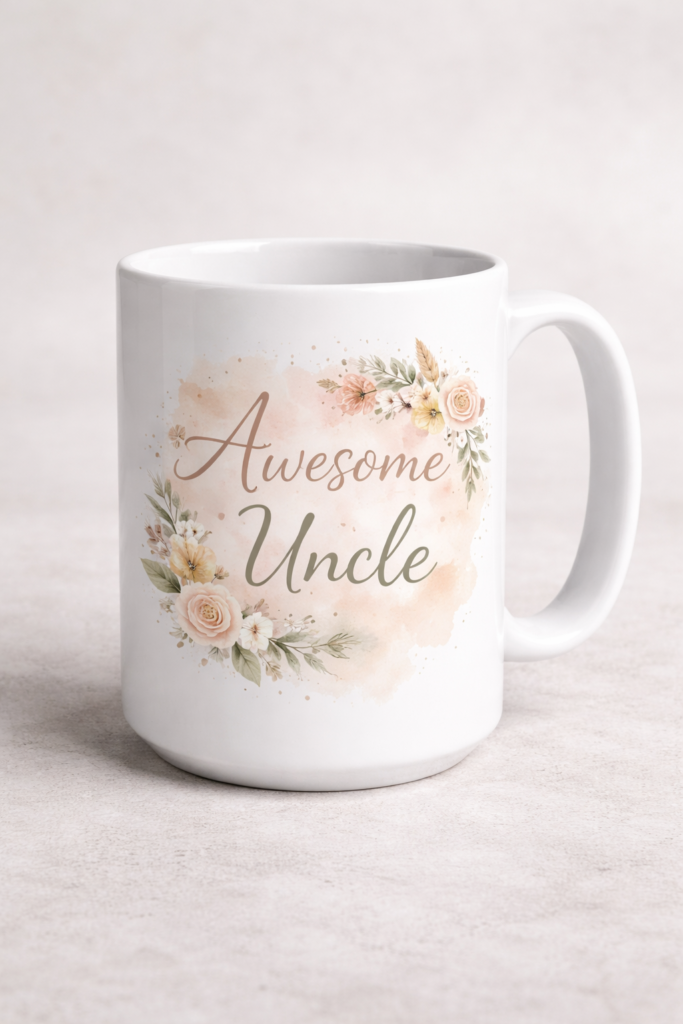Funny mug with the slogan Awesome Uncle