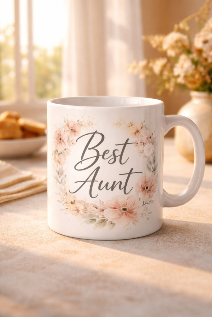 Funny mug with the slogan Best Aunt