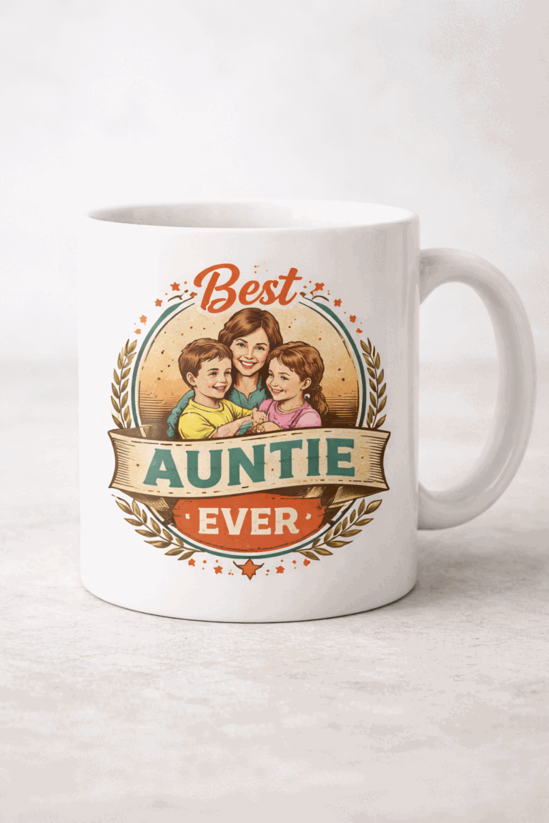 Funny mug with the slogan Best Auntie Ever