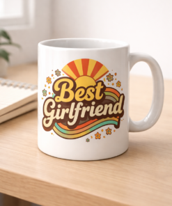 Funny mug with the slogan Best Girlfriend