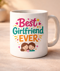 Funny mug with the slogan Best Girlfriend Ever