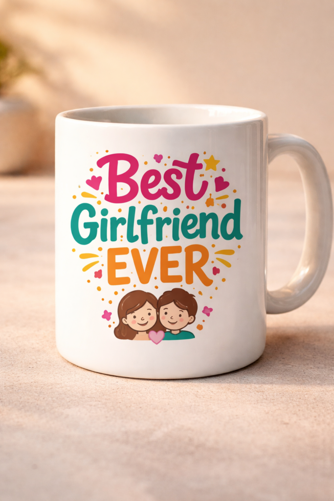 Funny mug with the slogan Best Girlfriend Ever