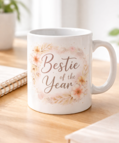 Funny mug with the slogan Bestie of the Year