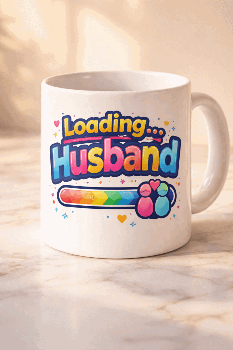 Funny mug with the slogan Loading... Husband