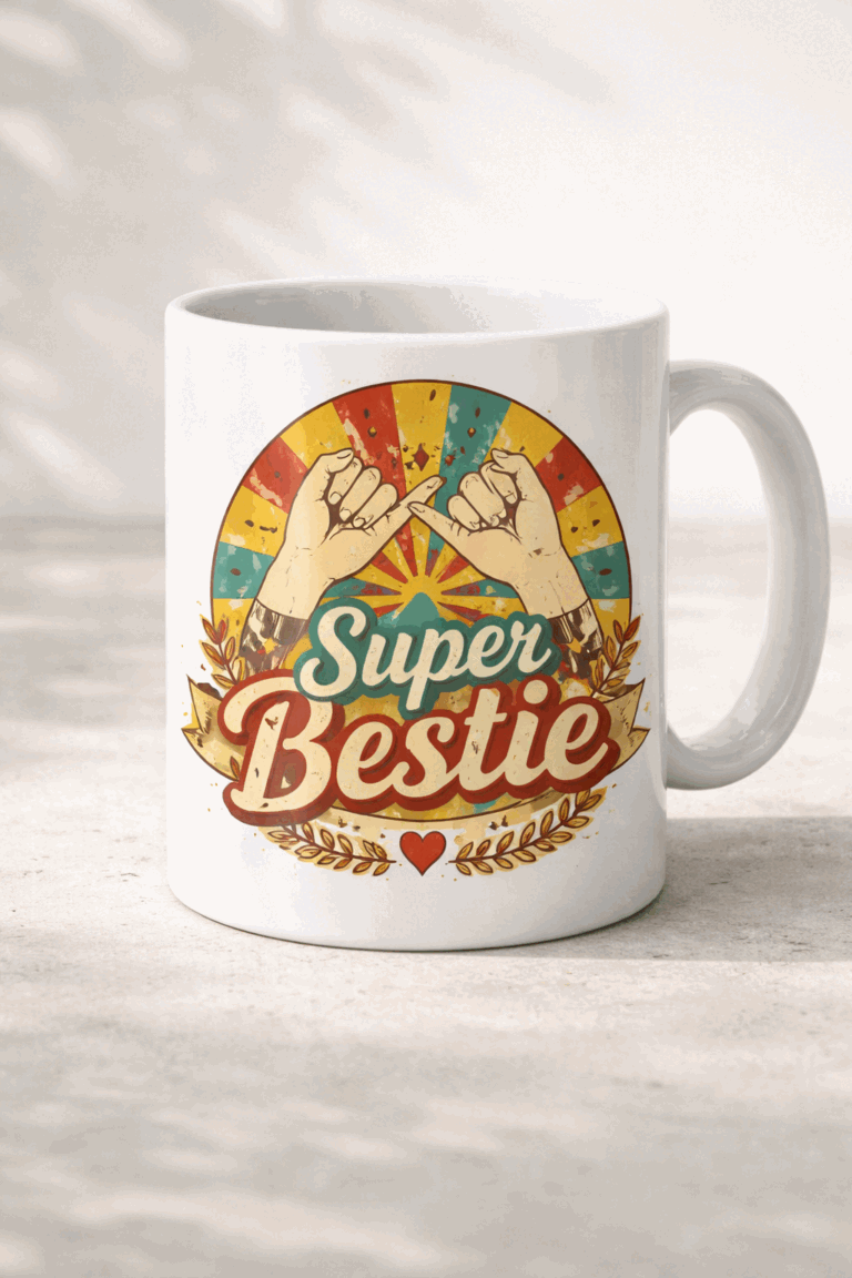 Funny mug with the slogan Super Bestie