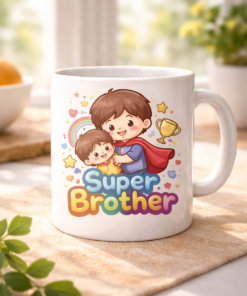 Funny mug with the slogan Super Brother