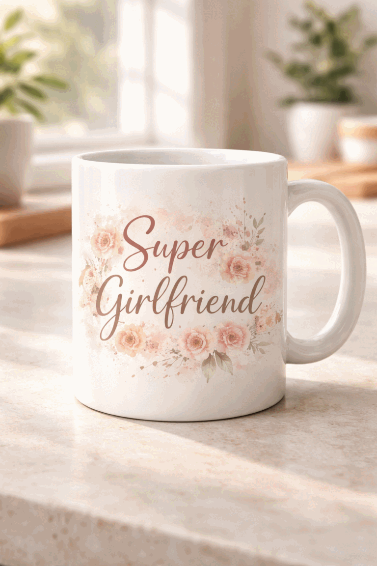 Funny mug with the slogan Super Girlfriend