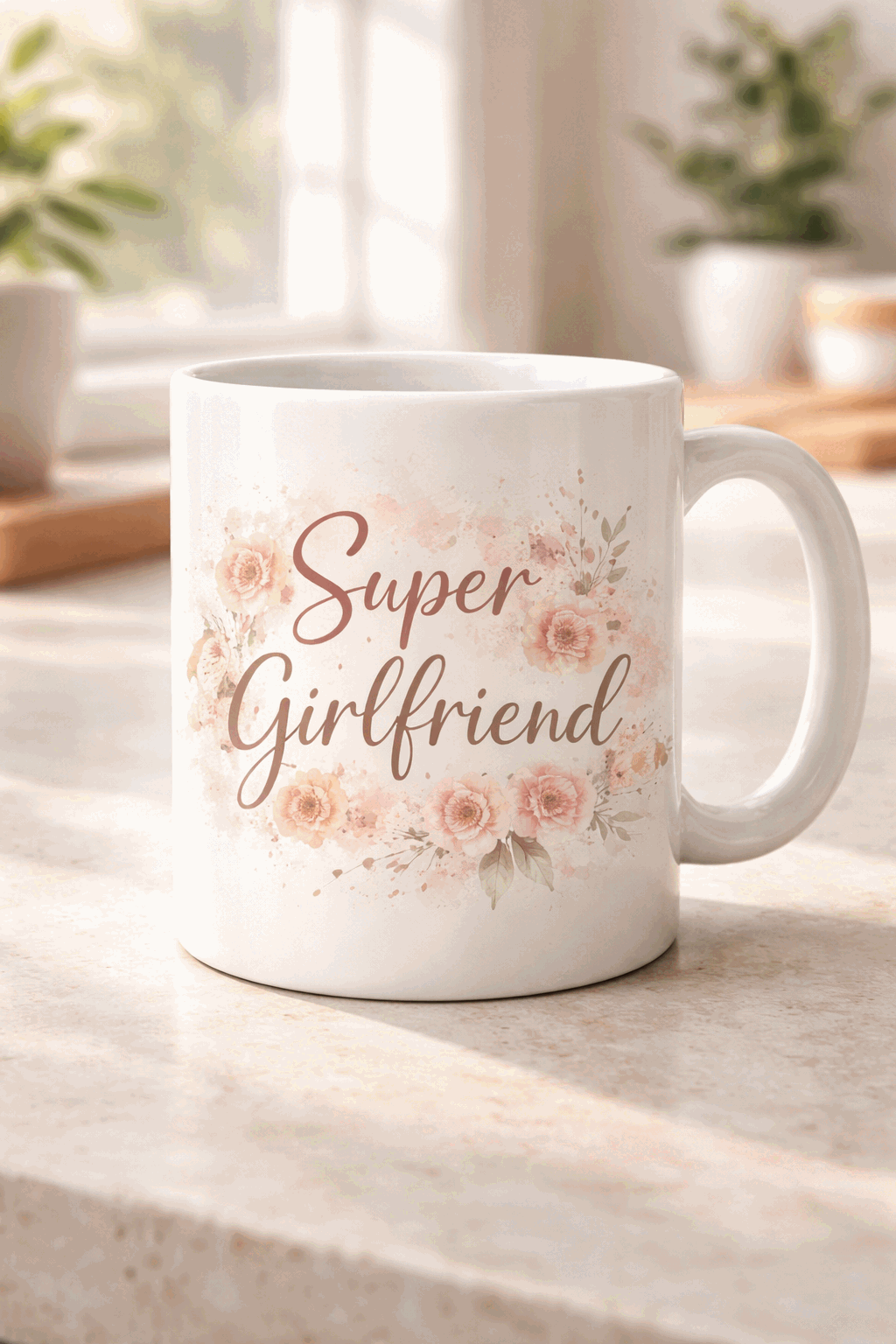 Funny mug with the slogan Super Girlfriend