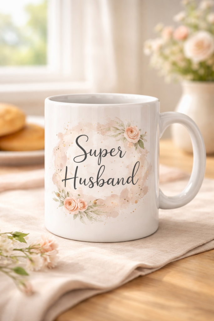 Funny mug with the slogan Super Husband