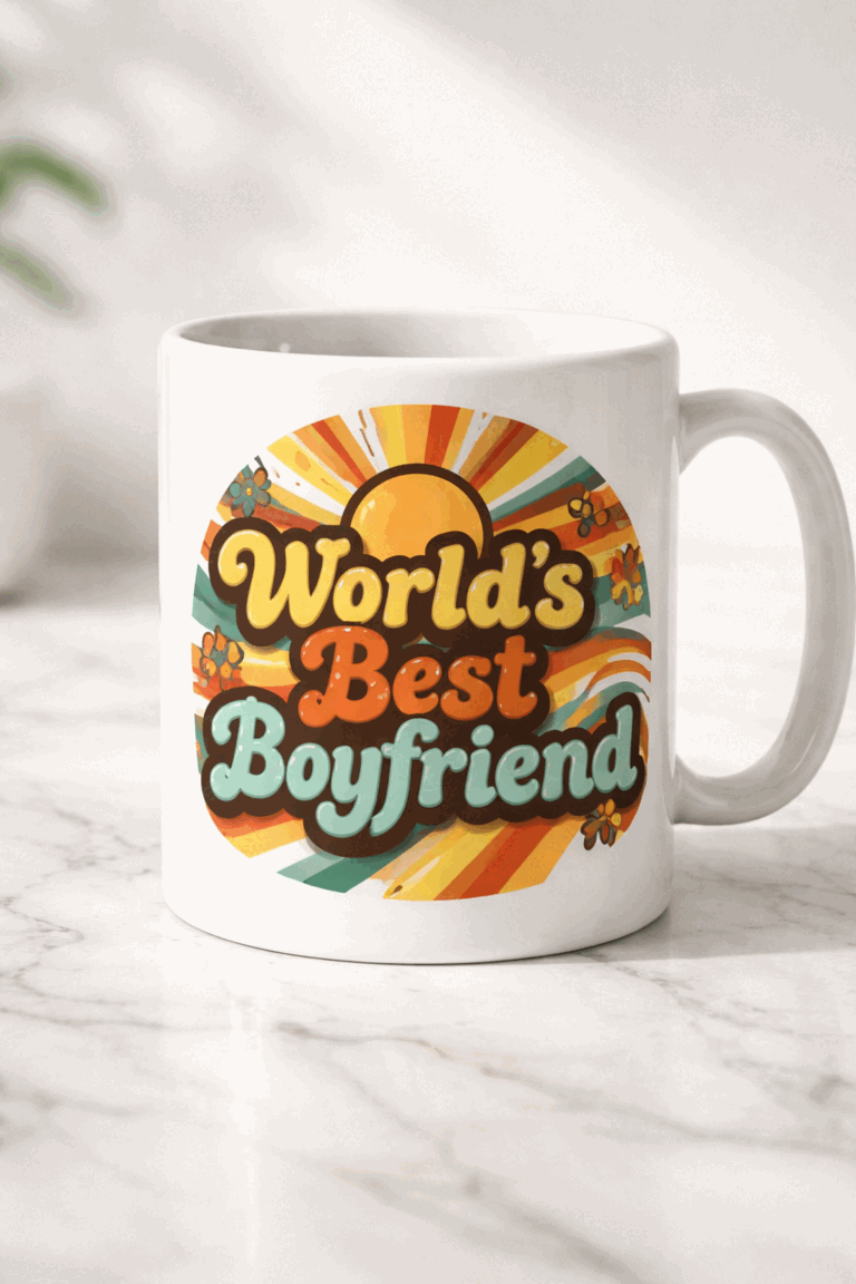 Funny mug with the slogan World's Best Boyfriend