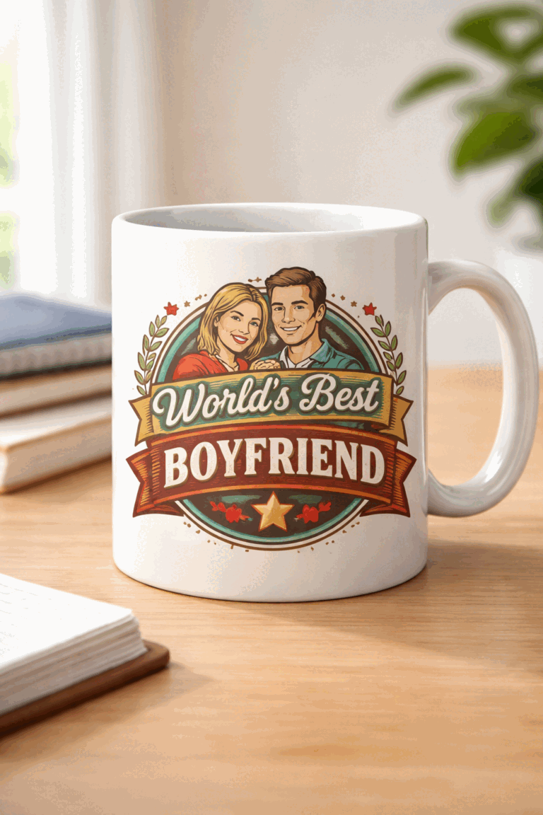 Funny mug with the slogan World's Best Boyfriend