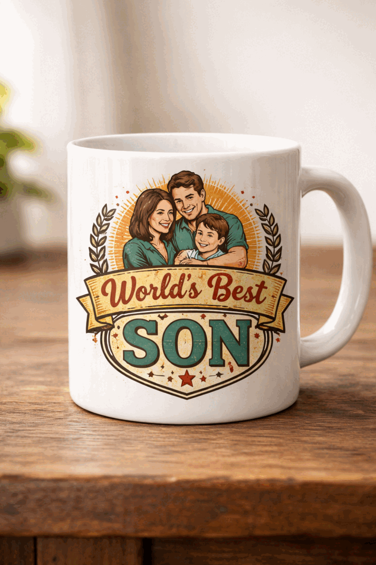 Funny mug with the slogan World's Best Son
