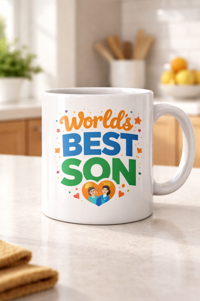 Funny mug with the slogan World's Best Son