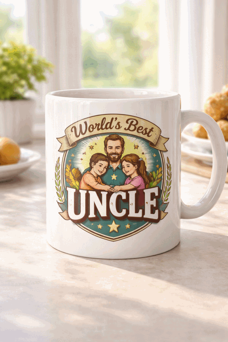 Funny mug with the slogan World's Best Uncle