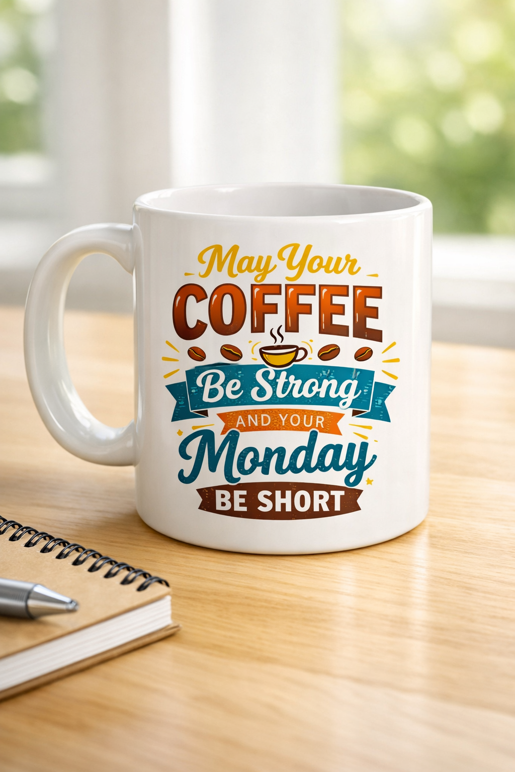 May Your Coffee Be Strong And Your Monday Be Short Funny Mug